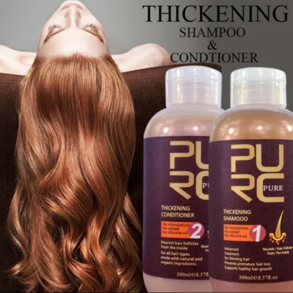 PURC 300ML No Silicone Oil Hair Shampoo+30…